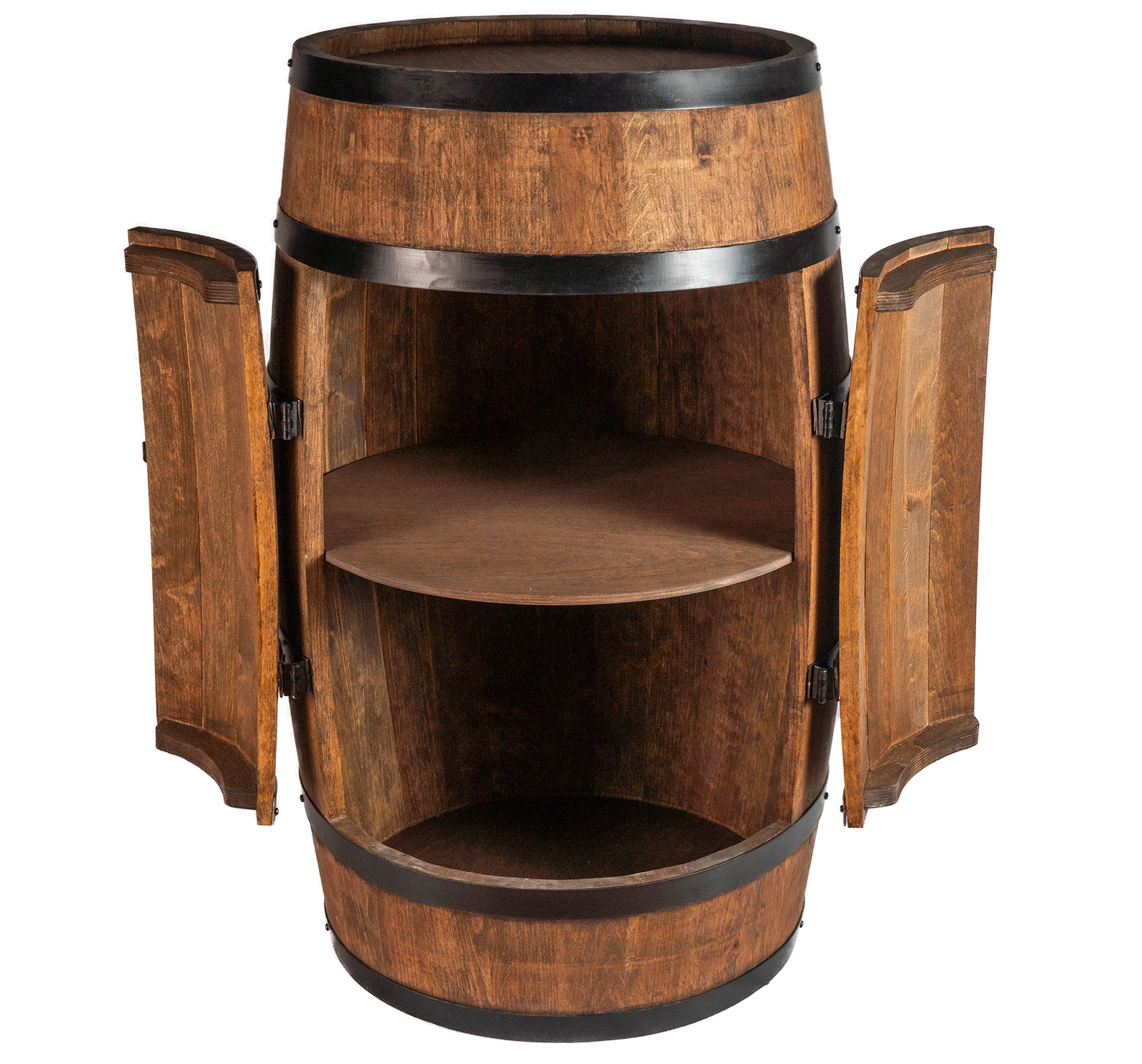 Holzfass mit Türen in Farbton Wenge Hausbar mit LED – Weinregal & Flaschenständer, Bar oder Partykeller – ca. 80 cm Ohne LED Holzfass mit Türen in Farbton Wenge Hausbar mit LED – Weinregal & Flaschenständer, Bar oder Partykeller – ca. 80 cm Ohne LED